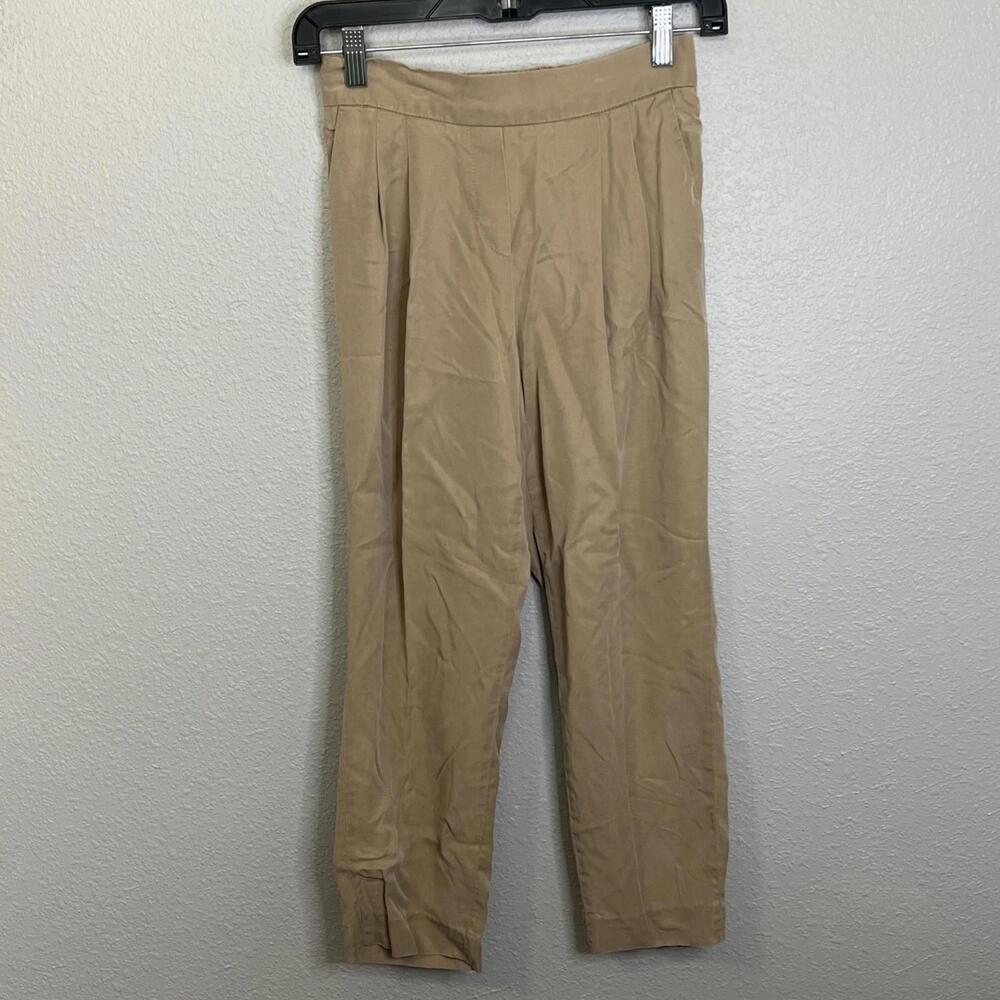 Aritzia Babaton Pull On Khaki Cropped Pant Size 2